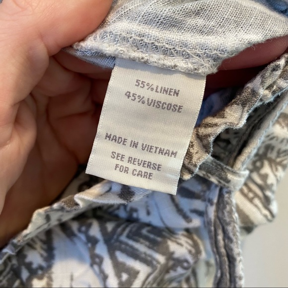 Cali 1850 Aztec Linen Shorts - Picture 9 of 9